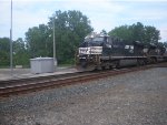 NS 7549 Crossing Sandusky Dock Line